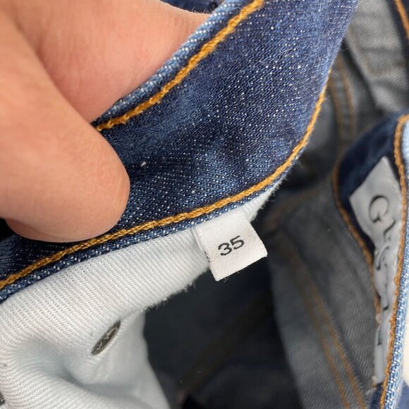 Gustin Straight Classic Raw Selvedge Denim Jeans Mens Size 35x30 #219 Minimalist - Picture 6 of 9